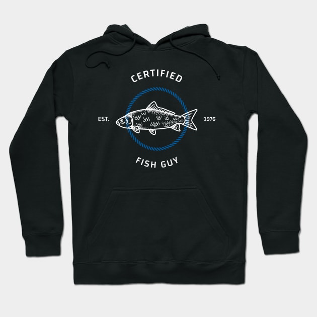 Certified Fish Guy Fisherman Fishing Hoodie by OldCamp